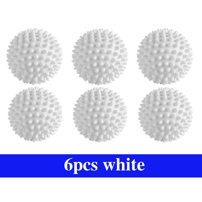 1/6pcs Laundry Balls Reusable PVC Solid Cleaning Ball for Remove Dirt Anti-Winding Household Washing Machine Cleaning Tools