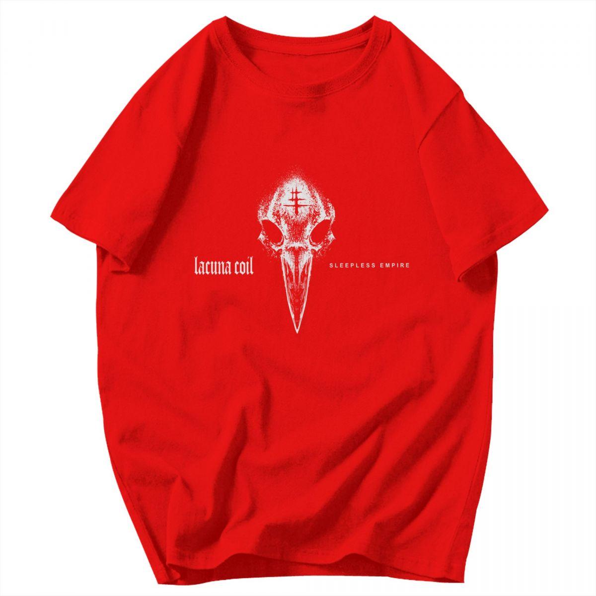 Men T Shirt Lacuna Coil Sleepless Empire Tour 2025 Awesome Pops Y2K Graphic Oneck Unisex Clothes T Shirts S