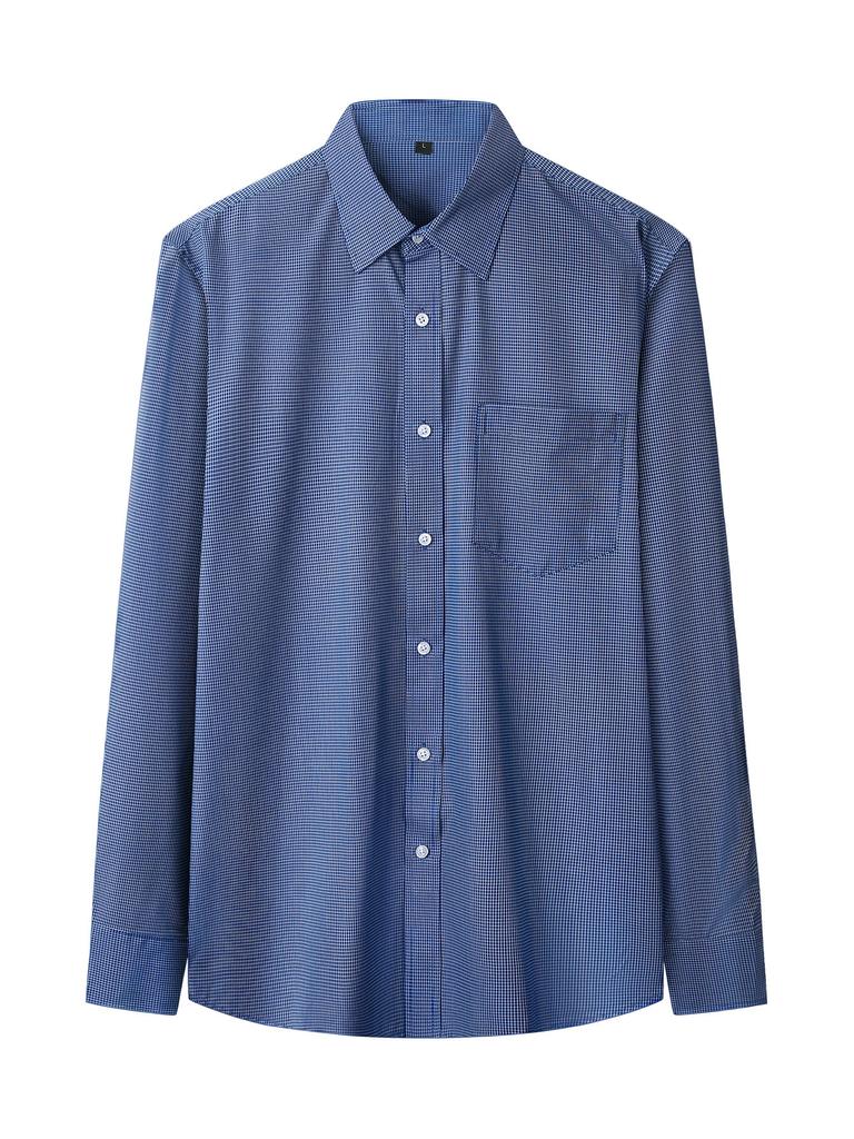 Lässiges Karomusterhemd Herren Langarm Slim-Fit Hemd Herren Langarm Dünnes Hemd Herren Sommer