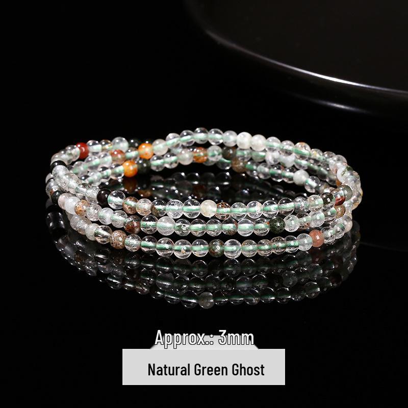 

Цзиндэ Натуральный Кристалл Многорядный Браслет из Каменных Бусин 4 мм Коллекция Подарок Size as per Product Name