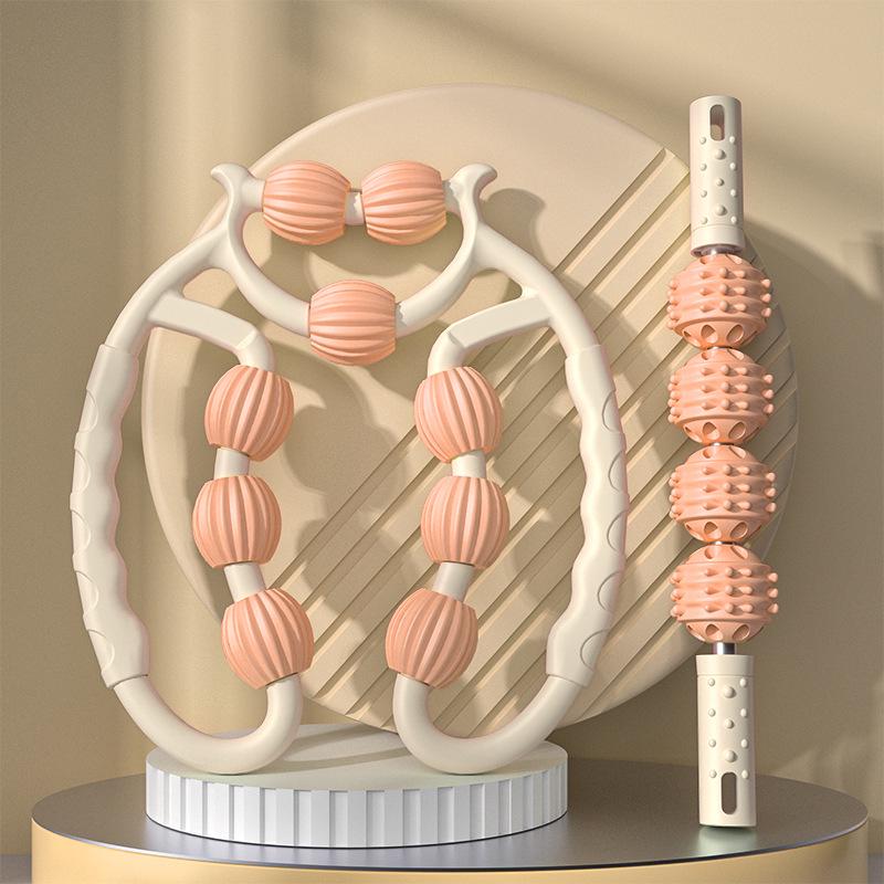 9-Wheel Leg Massager: Soothing Calf Roller for Muscle Relaxation and Beauty