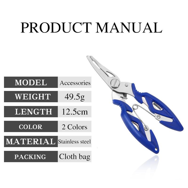 Stainless Steel Fish Control Fish Catching Device Unhooking Device Outdoor Lure Tool Accessories Fishing Pliers