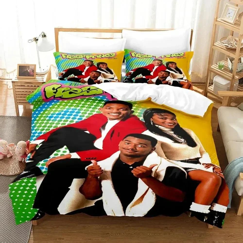 Fresh Prince of Bel-Air Bedding Set Duvet Cover Sheet Printed Bed Set Pillowcase Bed Full Queen King Size Comforter Bedroom
