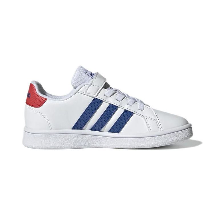 Adidas Grand Court Little Kid White Royal Blue Kids Sneakers Cloud-White Vivid-Red GX5745