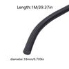 Black Rubber Strip Gaskets Round Sealing Strip Wear-Resistant Bar For Cabinet Door Seal Grease Separator 3/5/6/8/10/12/15/18mm