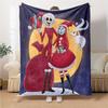 1Pc Christmas Nightmare Before Christmas Blanket Soft Throw Blanket For Home Bedroom Bed Sofa Travel Office Solid Christmas Blanket
