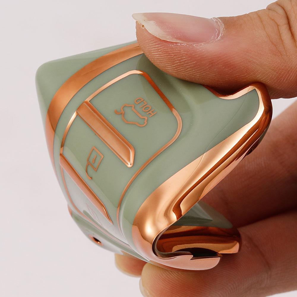 TPU Car Folding Key Case Cover Holder Shell Keychain for Hyundai Azera Elantra Solaris Tucson I30 I35 I40 KONA Genesis Santa Fe