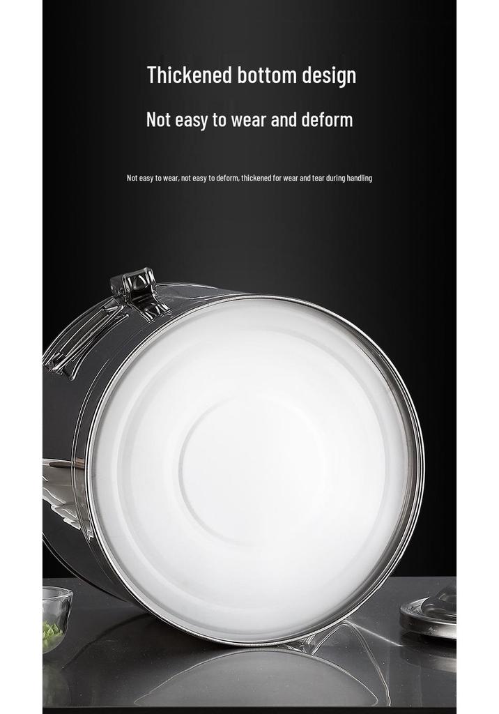 Large Capacity Stainless Steel Insulated Bucket for Porridge, Rice, Tea, and Hot Water
