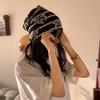 Leopard Neckerchief for Autumn Winter Windproof Old Proof Fashion Scarf Imitation Cashmere Leopard Print Versatile Neck Cover