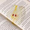 Acrylic Grape Tomato Apple Bookmark – Cute, Transparent, High-End Student Gift and Reading Marker