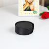 6Pcs Business Tea/Coffee Cup Pad Non-slip Insulation Mat Table Decoration Leather Coaster  Party