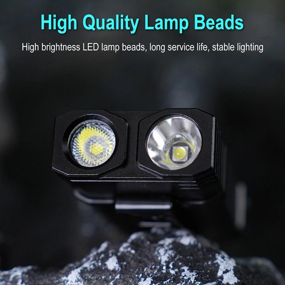 EV10 EDC Flashlight 10W Magnetic Keychain Light Waterproof IP66 Sanan Chip (Crystal Energy TG3)   RGB Minilight with