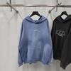 23SS B Brand Gradient Terry Cloth Hoodie with Embroidered Logo, OS Fit, Casual Hooded Sweatshirt