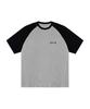 Kikimimi Raglan Kitty Small Logo T-Shirt (Melange)