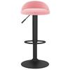 Vidaxl Bar Stool, Pink, Upholstered In Velvet