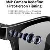 MT3 Smart Glasses 8MP HD Camera Video Recording AI Translation Voice Assistant TR90 Ultralight Bluetooth Call Music Smart Eyewear USB Charging Unisex