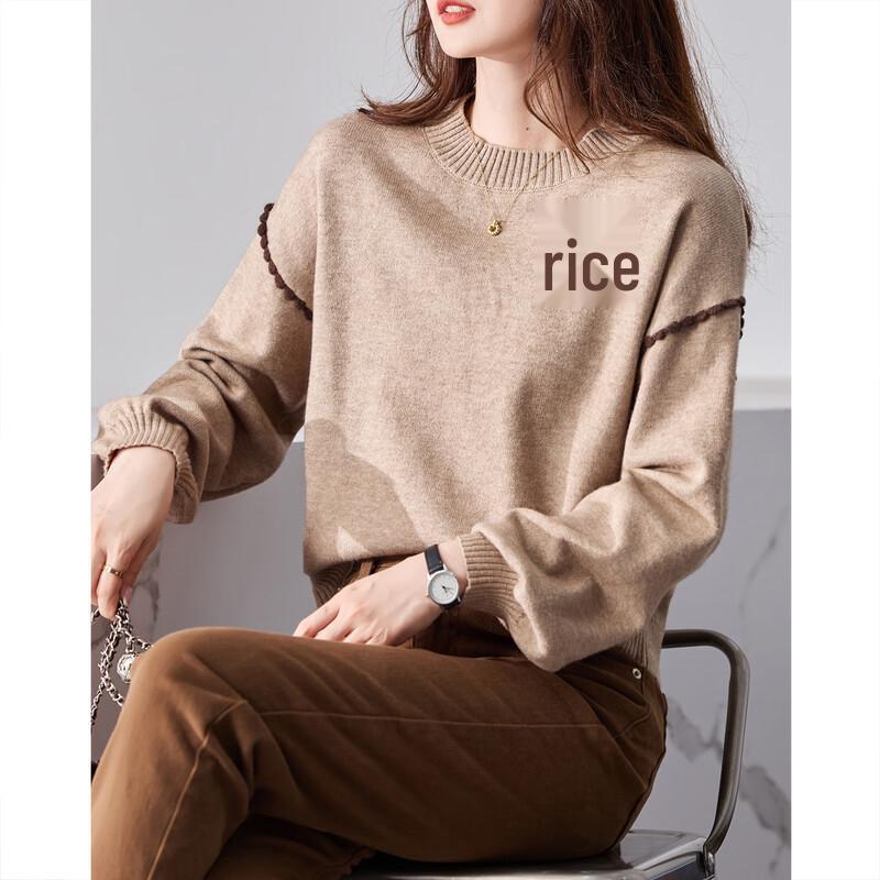 Women's Meilade Style Round Neck Knit Sweater