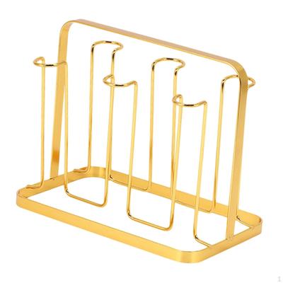 Égouttoir à Bouteilles, Organisateur de Tasses, 6 Crochets, Étagère Facile à Nettoyer pour Verres,