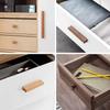 Drawer Knobs Kitchen Cabinets Pulls Long Handles Walnut Wooden Furniture Handle Cabinets and Drawers Dresser Knobs Wardrobe Pull
