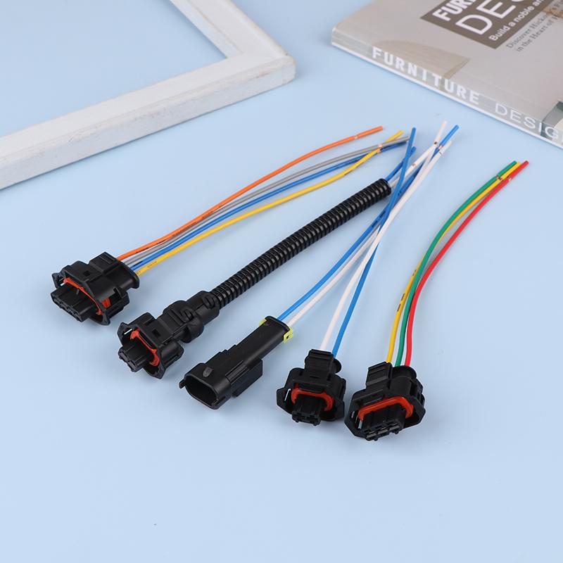 2/3/4Pin Car Diesel Fuel Spray Nozzle Common Rail Injector Crankshaft Sensor Connector 1928403874 1928404226 Female Male