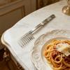 Langer Griff Spaghetti-Serviergabel Edelstahl Nudelrührgabel Lustiger Pasta-Kamm Kochen