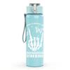 1PC Minimal Plant White Line Sketch Print 750ml Color Plastic Sports Water Bottle Leakproof Flip Straw Lid Suitable for Sports Office Home Use