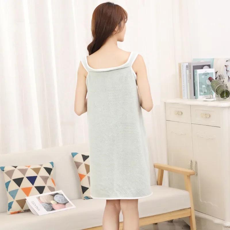 

Мягкое обертывание для груди из микрофибры, абсорбирующее, коралловый флис, юбка для ванны, халат, носимое банное полотенце для женщин, девушек