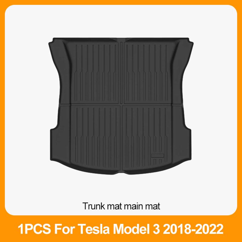 BYTON Floor Mats Fits for Tesla Model 3 2023-2018 - All Weather TPE Custom Fit Car Mats Floor Liners, Custom Multiple sets Fit