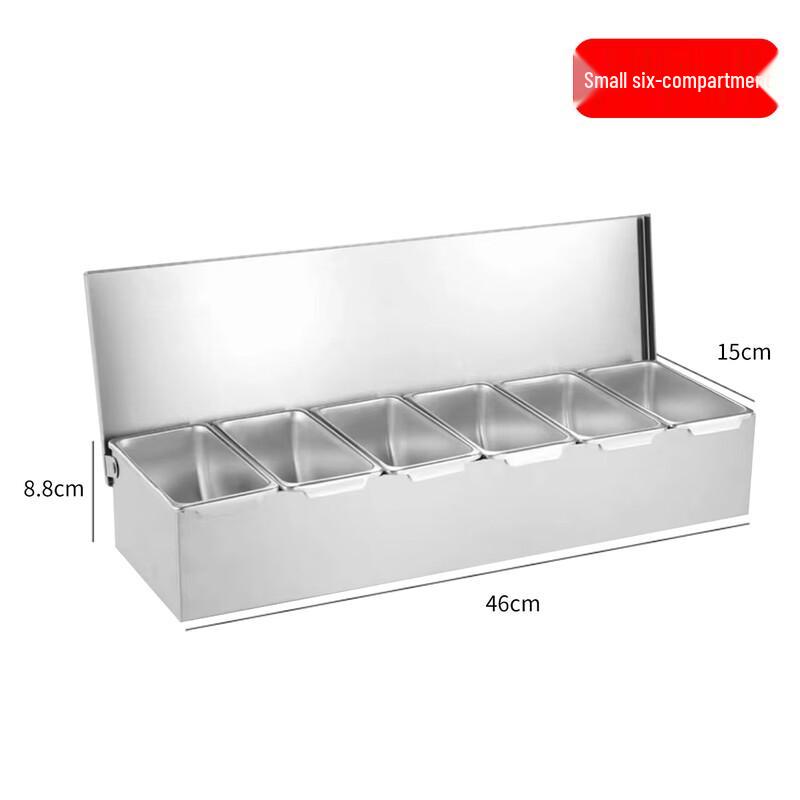 HPMILY Wielokomorowy Pojemnik na Przyprawy ze Stali Nierdzewnej 304