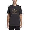 adidas Camiseta de Manga Corta con Logo Camuflado Originals para Hombre Tops Grafito-Negro DX3674