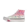 Li Ning Line Friends X  Classic High-Top Canvas Sneakers Women Sneakers Purple Red AGCQ594-2