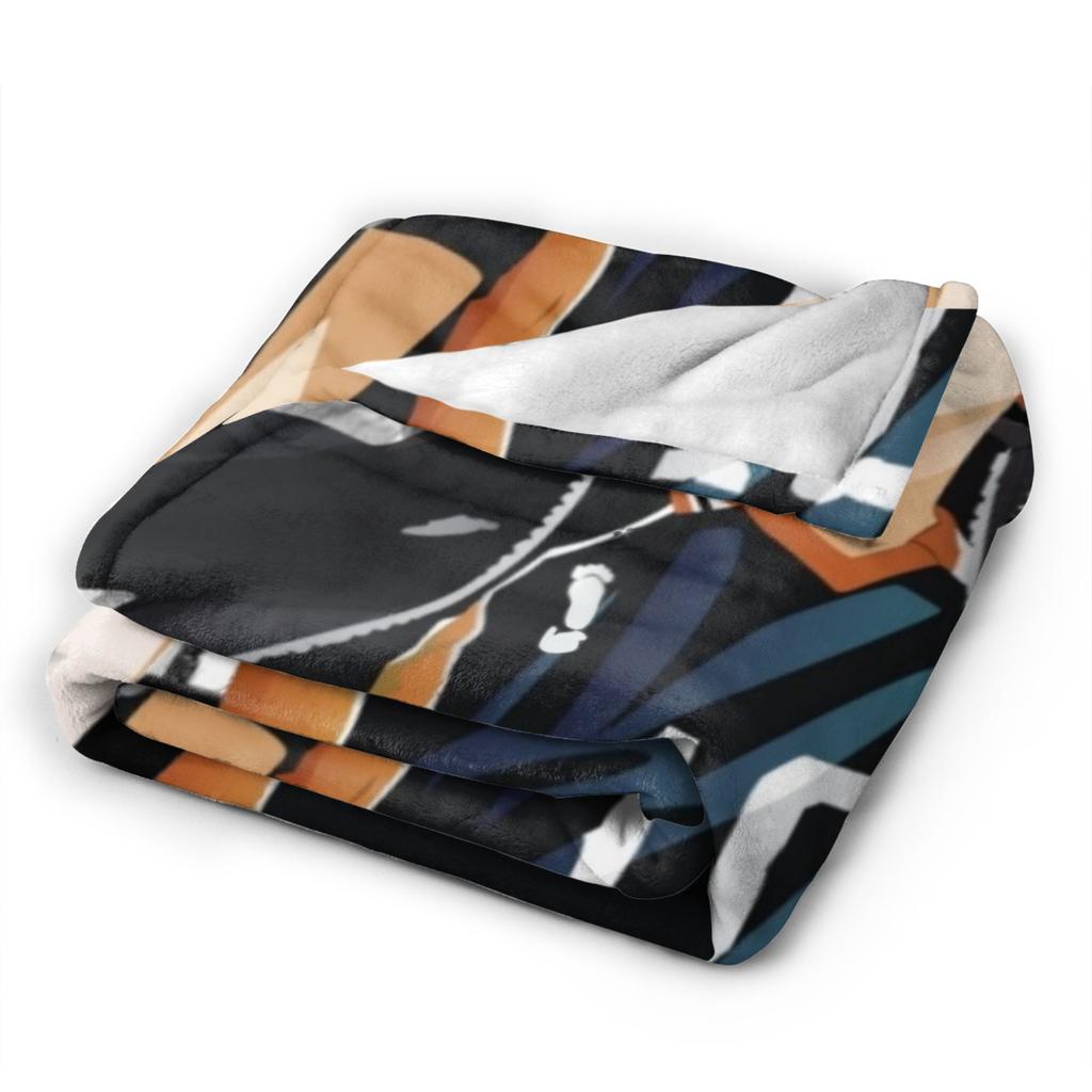 Haikyu!! Shoyo Hinata Blankets Fleece Decoration Anime Manga Portable Super Soft Throw Blankets for Bedding Car Bedding Throws