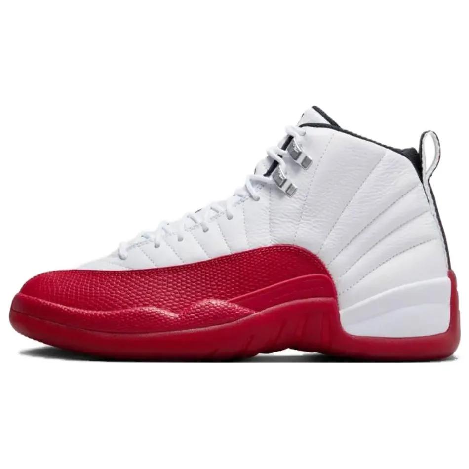 Air Jordan 12 Retro 'Cherry' 2023 (Unisex) Weiß / Weiß / Metallic-Silber / Varsity-Rot Vintage Basketballschuhe CT8013 116