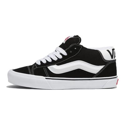 Knu Mid Pantofi de Skate Confortabili Versatili cu Top Înalt Unisex Adidași Negru Alb VN000CQ96BT1