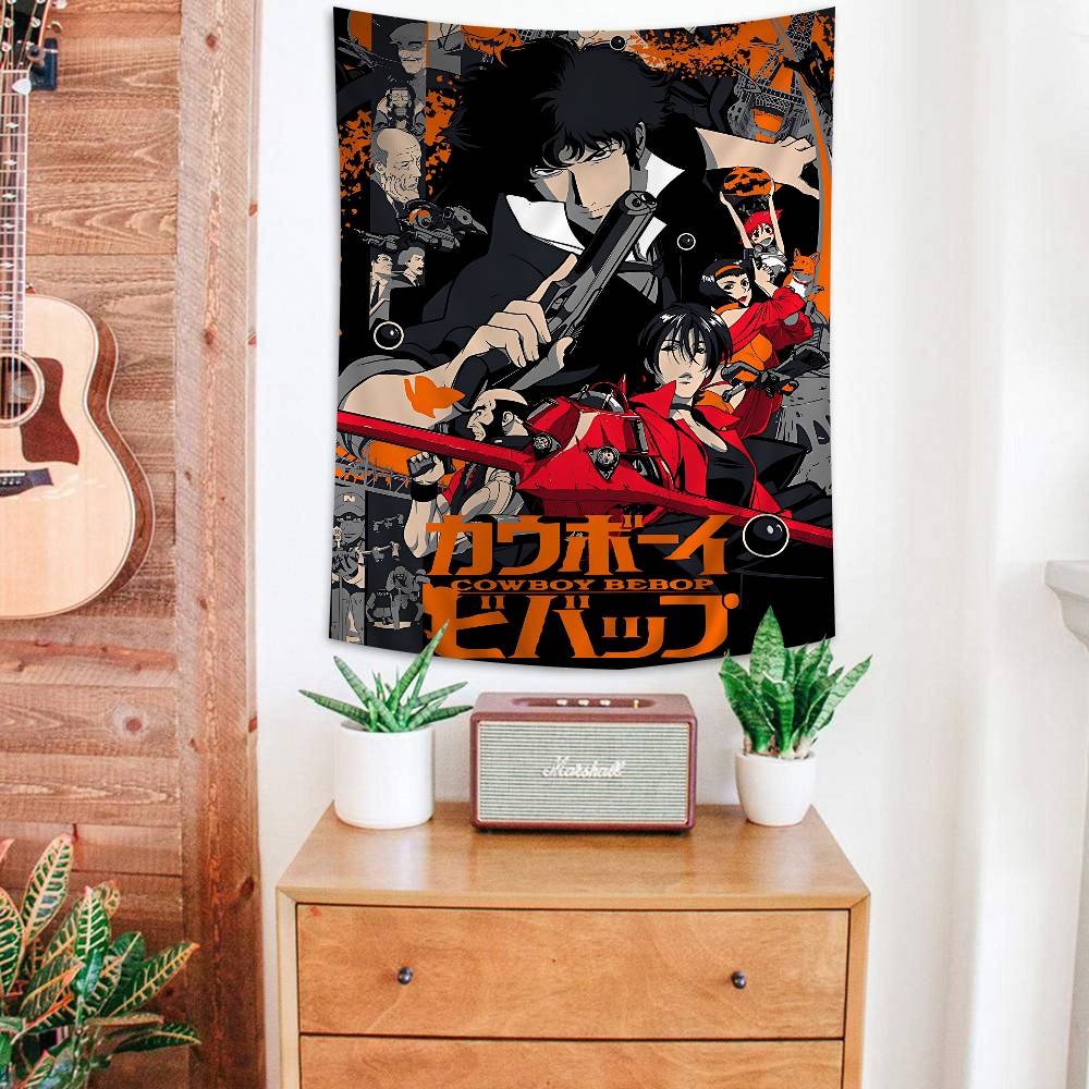 1PC Anime C-Cowboy B-bebopS Hanging Bohemian Tapestry Cheap Hippie Wall Hanging Bohemian Wall Tapestries Mandala Wall Hanging