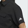 Adidas Golf Women S Woven Short Sleeve Polo Shirt Black Ik3062