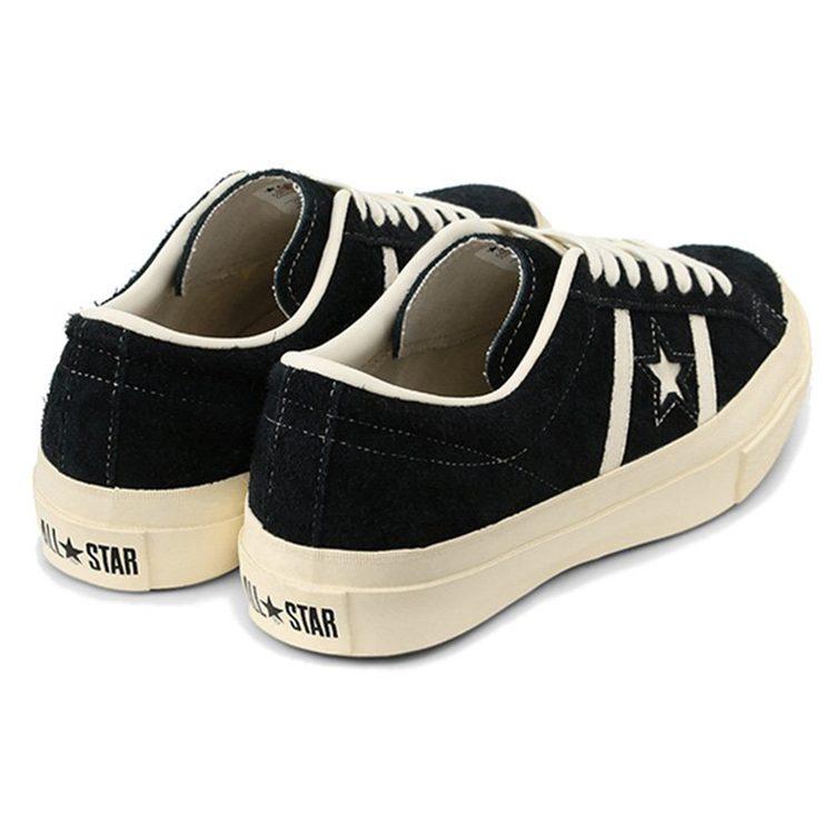 Converse Unisex Star & Bars Suede Low Top Sneakers Black 1CL659