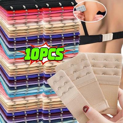 1/10 Stück BH-Verlängerer für Damen Elastischer BH-Verlängerungsriemen Hakenclip Expander Verstellbare Gürtelschnalle Dessous-Zubehör