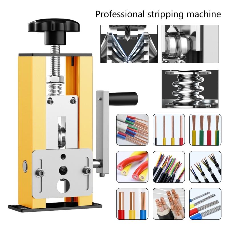 Manual Wire Stripping Machine 1-21mm Diameter Wire Peeler Machine Hand Crank Operated,Scrap Cable Strippers