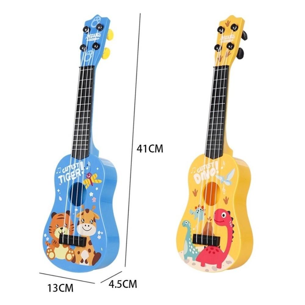 Playable Children Ukulele Toy Montessori Mini Guitar Toy Cartoon Music Toy  Kids