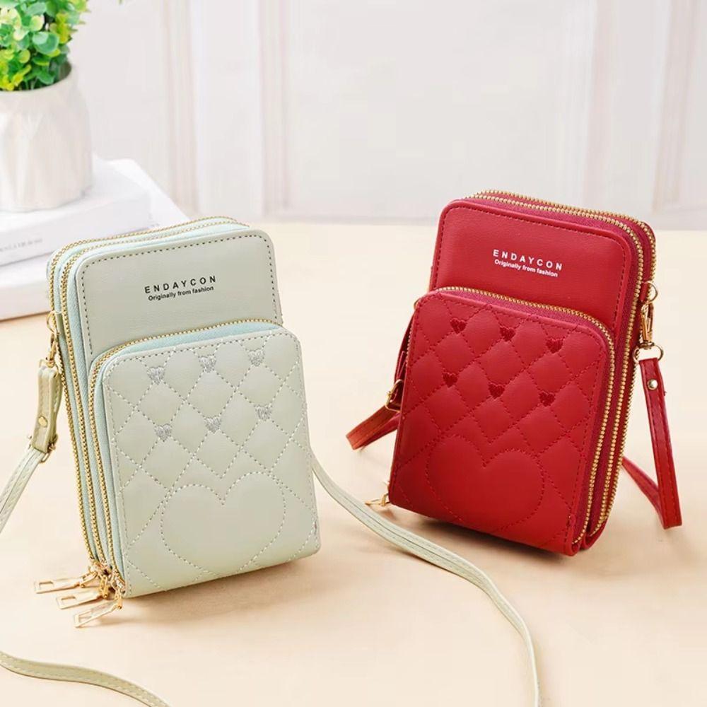 

Three-layer Women s Mobile Phone Bag Multi-Functional Casual Messenger Bag Outdoor синій