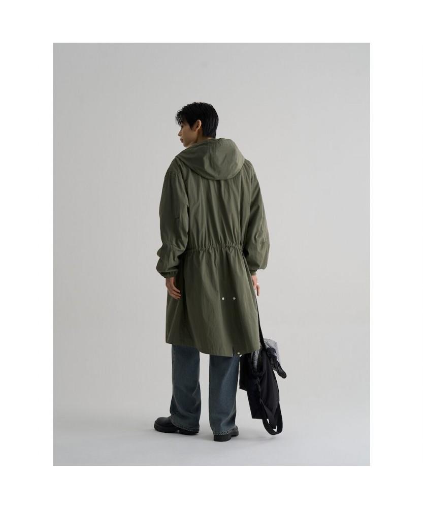 8Seconds Liner Detachable Fishtail Hooded Long Jacket Khaki