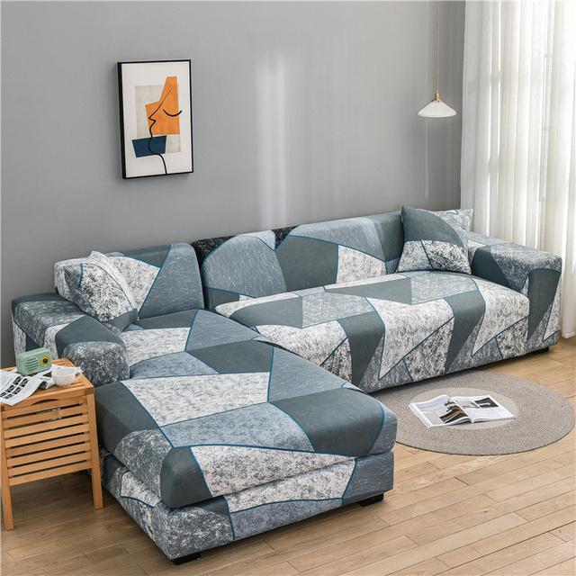 Elastické potahy na pohovku do obývacího pokoje Spandex lenoška Rohová potah na křeslo Polštář Pohovka Nábytek