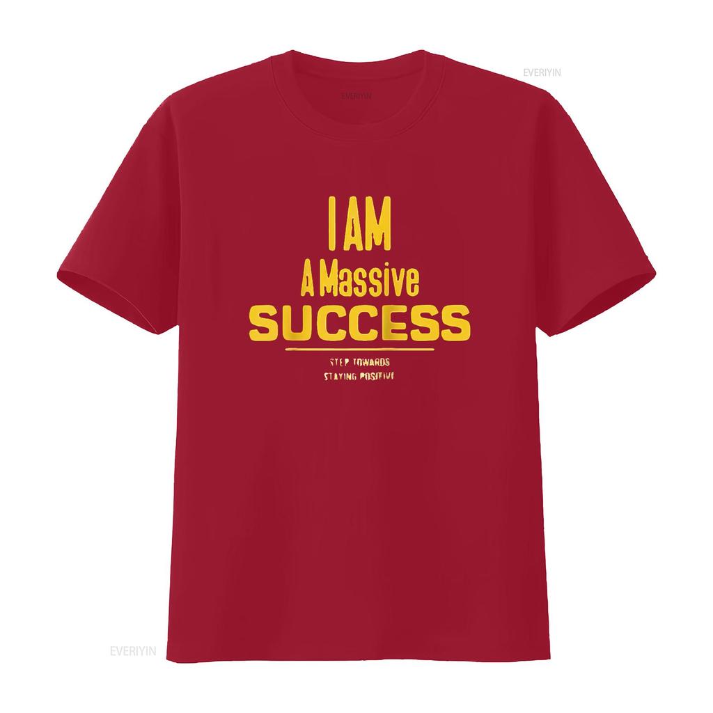 Mens Motivational I Am Quote Design For Business Success Raglan Baseball T Shirt White vintage Washed homme designer clothes