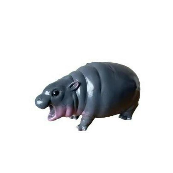 2024 Christmas Cartoon Hippo Resin Tree Ornament Pendant