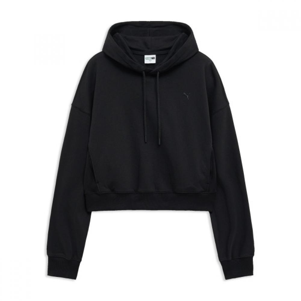 Puma Official Women S Pierce Knit Crop Hoodie Tr
