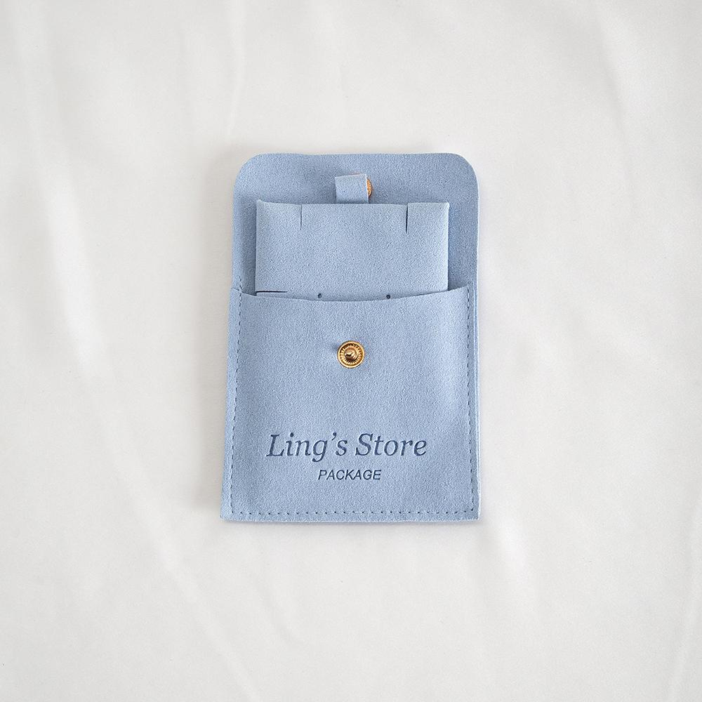 20/50/100Sets Custom Logo 8x8cm Jewelry Microfiber Snap Bag Insert 6x6cm Paper Cards for Earring Stud Necklace Storage Organizer