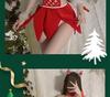 Red Hot Christmas Lingerie: Women's Erotic Hollow-Out Nightgown