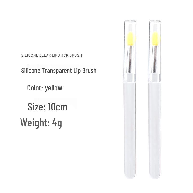 Portable Dustproof Silicone Lip Brush with Lid - Multitool for Lipstick and Lip Balm