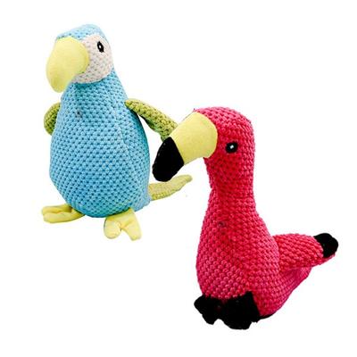 Dingdongpet Pet Fly Bird Doll Ribbed Parrot 18cm + 16cm Set, Mixed Colors, 1 Set
